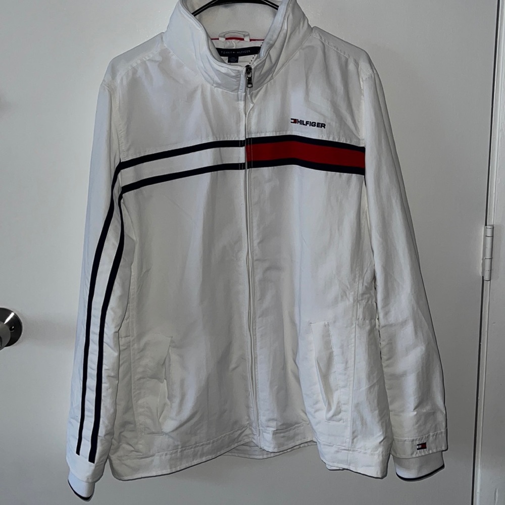 Tommy Hilfiger White Windbreaker